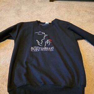 Beauty and the Beast Black Sweater